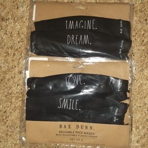4 RAE DUNN FACE MASKS